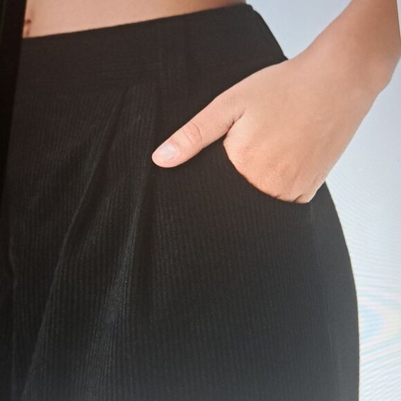 MEDIUM HALARA BAGGY CORDUROY ZIPPER/BUTTON PLICATED PANTS - Picture 3 of 9